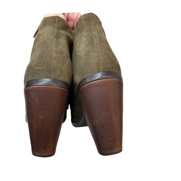 STEVE MADDEN Olive Green Suede Heeled Booties Size 9.5 - Picture 11 of 17